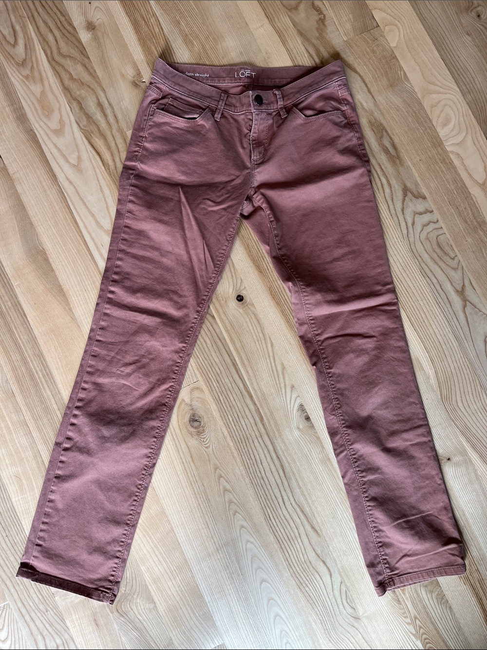 LOFT Dusty Rose Skinny Jeans